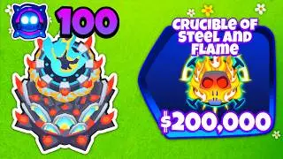 *NEW* MAX Level 100 TACK Paragon Vs. ELITE Boss Bloon! (Bloons TD 6)