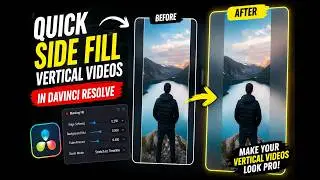 Quick Side Fill for Vertical Videos in DaVinci Resolve (Blanking Fill Explained)