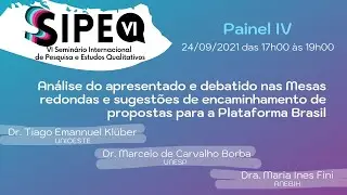 Painel IV e Sessão de Encerramento do VI SIPEQ