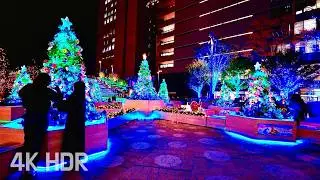 Illuminated Night Walk Beginning at Tokyo Midtown Hibiya | Japan | 4K/HDR