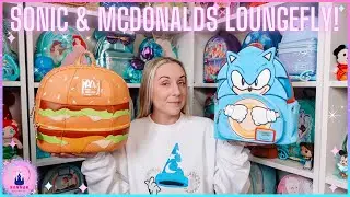 Loungefly Mini Backpack Unboxing Vlog Sega Sonic The Hedgehog & McDonalds Burger Gifted Haul