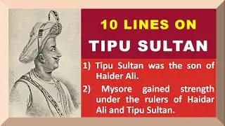 10 Lines on Tipu Sultan in English | Few Sentences about Tipu Sultan