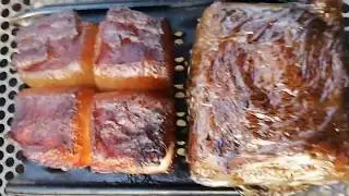 Как закоптить рыбу и сало за час.