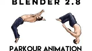 Parkour Animation || Blender 2.8 Timelapse