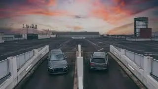 Audi RS6 auf Parkdeck | Bearbeitung in Adobe Photoshop CC