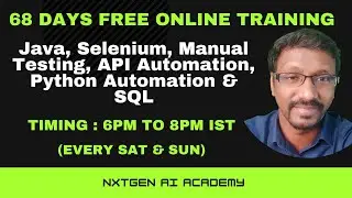 Free Selenium Online Training | Manual Testing Training | API and Python Automation