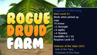 SoD Rogue/Druid Stealth Farming Leggings of the Fang