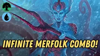 New Upgraded Infinite Merfolk Combo!  Foundations Standard MTG Arena.