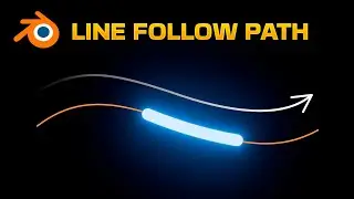 LINE FOLLOW a PATH in Blender - Geometry Nodes