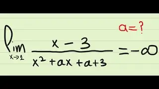 Calculus - Computing limits with parameter (how to find the value of the parameter)