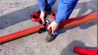 how to connect the pipe of concrete mixer pump