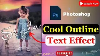 Photoshop Text Effect | Photoshop Outline Text Effect in Hindi