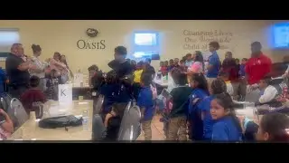 Julio inspires children.