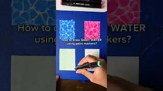 How to Draw Water Tutorial with paint markers 