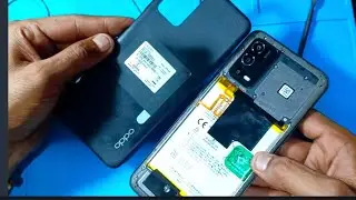 oppo A55 Black Panel open // Oppo A55