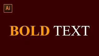 How to Make Bold Text in Adobe Illustrator