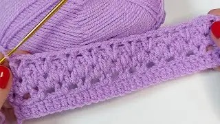 JUST 1 ROW! ✨INCREDIBLY SIMPLE AND BEAUTIFUL CROCHET PATTERN! (Crochet for Beginners)