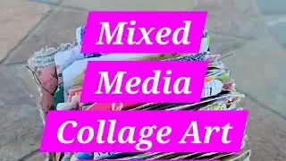 Mixed Media Collage Art Journal Spread  Process Video #artjournal #mixedmedia #artprocess #artvideos