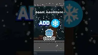Add 2D snow in your Godot game - add Christmas theme! 