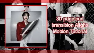 3D page curl transition || Alight Motion Tutorial