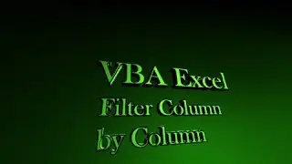 Filter Column By Another Column VBA Excel