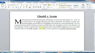 How to Create Drop Caps in Microsoft Word | Make a big first letter in Microsoft Word