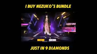 I Buy Nezuko's Bundle Just in 9 Diamonds #freefire #nezuko #shorts #grsons