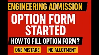 MHT CET 2025 Option Form Filling Guide 🔥 | CAP ROUND 1 | Avoid This Mistake or No Allotment !