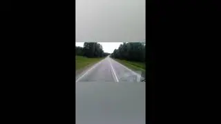 Взрыв колеса, на фуре.
