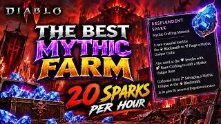 20 Sparks Per Hour - The TRUTH about the FASTEST MYTHIC FARM - Diablo 4 Season 15