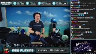 The8bitdeummer played KICKBACK (covered by Polka) on drum !!!
