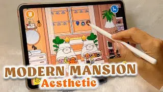 🌾Modern mansion Idea✨Aesthetic Toca Boca | Design Toca Life World | Handcam Ipad✍Apple Pencil