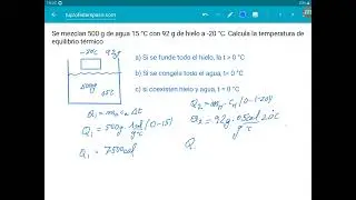 Equilibrio de la mezcla de hielo y agua