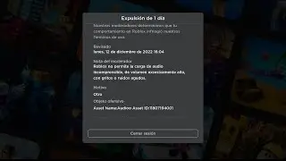 Me banearon :(