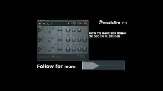 How to create 808 in 3xOsc in FL Studio 20 stock plugins only! 