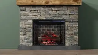 Country Living Dixson Smart Electric Fireplace Mantel Package Assembly