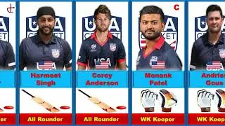 USA Team For T20 World Cup 2024 |  USA Players For T20 World Cup 2024 | Data Arrow