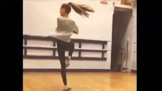 Maddie doing her record for pirouettes!