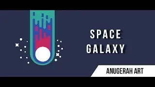 How To Create Space Galaxy Flat Design