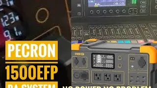 Pecron E1500LFP with a PA System & Live Stream setup links in description
