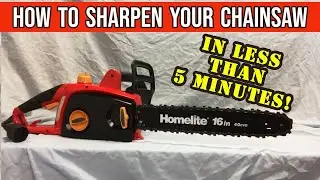 How to Sharpen Your Chainsaw in LESS than 5 minutes and When to Replace your Chain Saw Chain