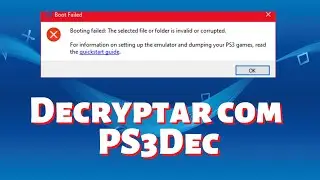 Como Resolver Erro Booting failed: The selected file or folder is invalid or corrupted no RPCS3