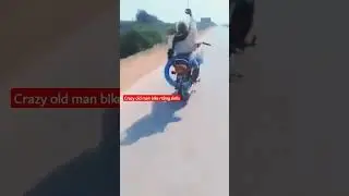 Crazy old man unbelievable bike riding#shorts #yt shorts #Amazing skills #awesome bike riding#