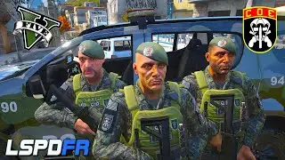 EQUIPE DO COE TROCA TIROS NA COMUNIDADE NO GTA5 LSPDFR VIDA POLICIAL