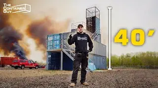 We Built a Firefighter Training House out of Shipping Containers!