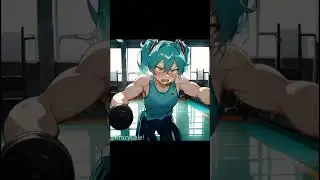 MIKU GOES TO THE GYM. | Miku Gym Montage #shorts #edit