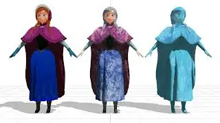 (MMD) Anna, frezzing Anna and frezee Anna DL