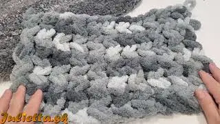 Ализе Пуффи. Ализе Паффи. Alize Puffy. ПЛЕТЕНКА. Вариант 1