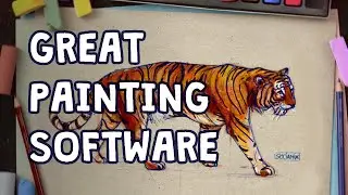 Amazing new painting software ! Realistic Paint Studio Tutorial + Tiger Demo