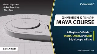 Maya Course | How to use Insert Edge Loop, Offset Edge Loop, and Slide Edge in Maya